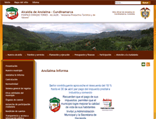 Tablet Screenshot of anolaima-cundinamarca.gov.co